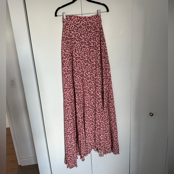 Alexis Floral Print Full Length Wrap Skirt - Picture 4 of 12